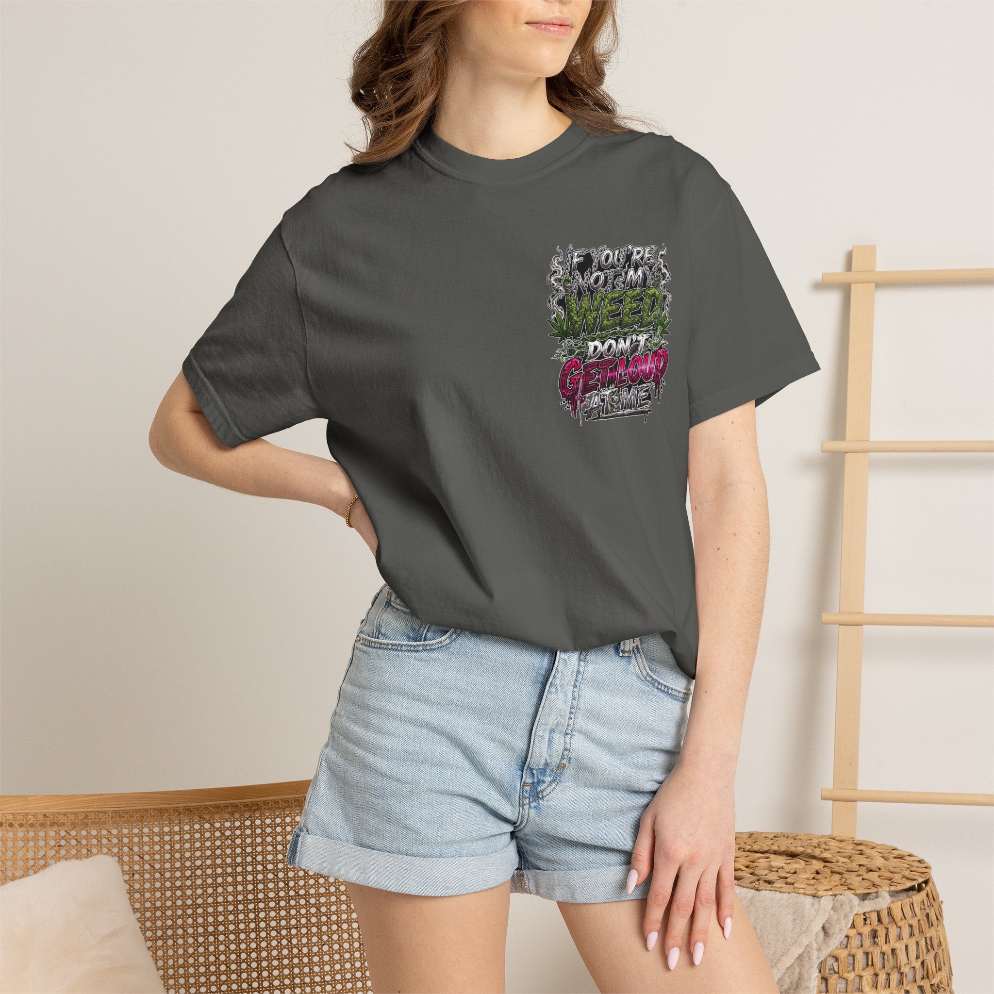 Loud Weed Gritty Graphic T-Shirt