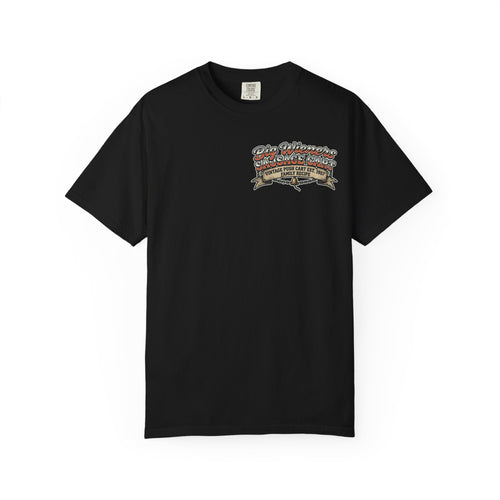 Big Wieners Sausage Cart Graphic T-Shirt - Retro 1950s Food Adult Humor Gift Tee