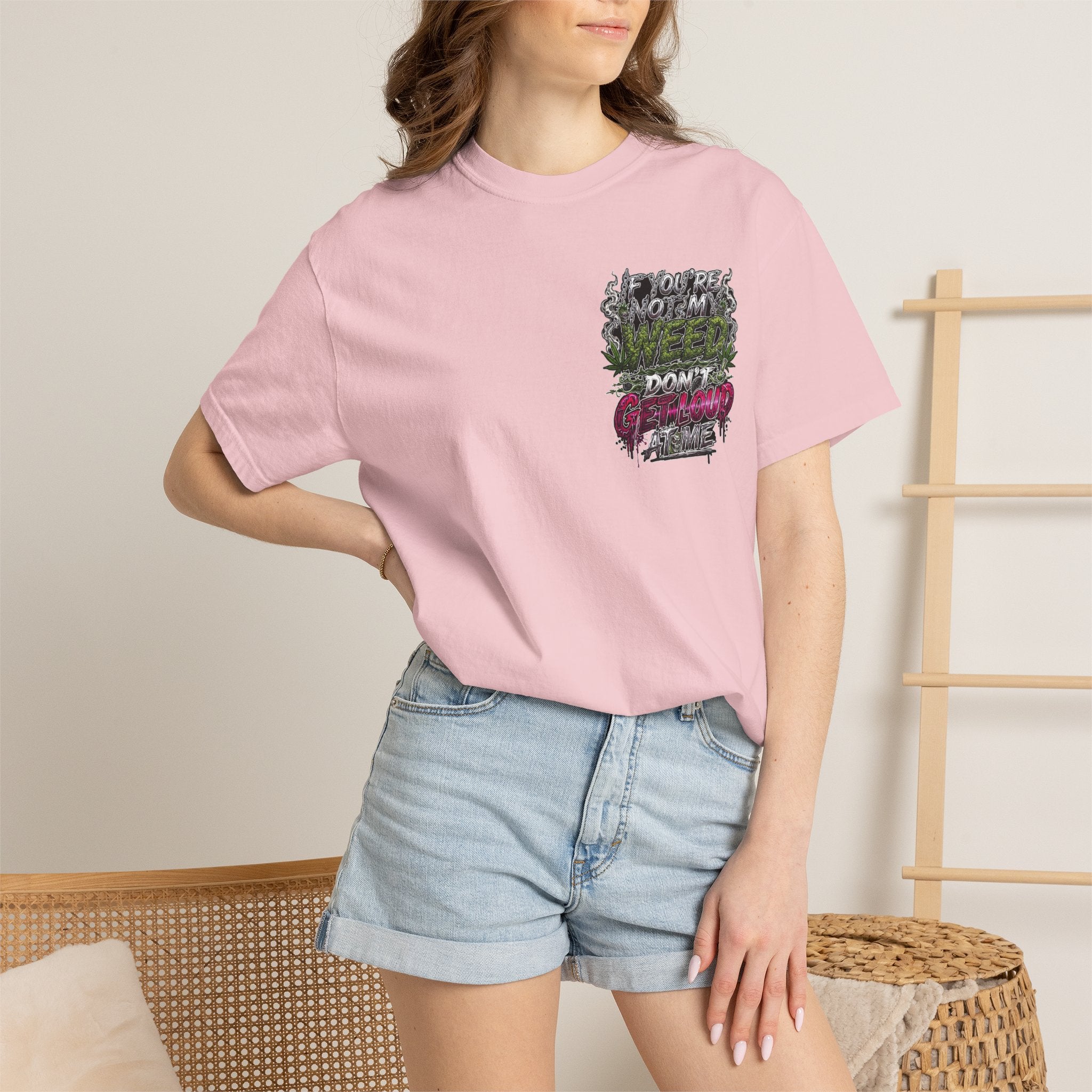 Loud Weed Gritty Graphic T-Shirt