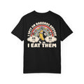 Funny 1930s Rubber Hose Banana T-Shirt - I Spit On Bananas Before I Eat Them Graphic Tee
