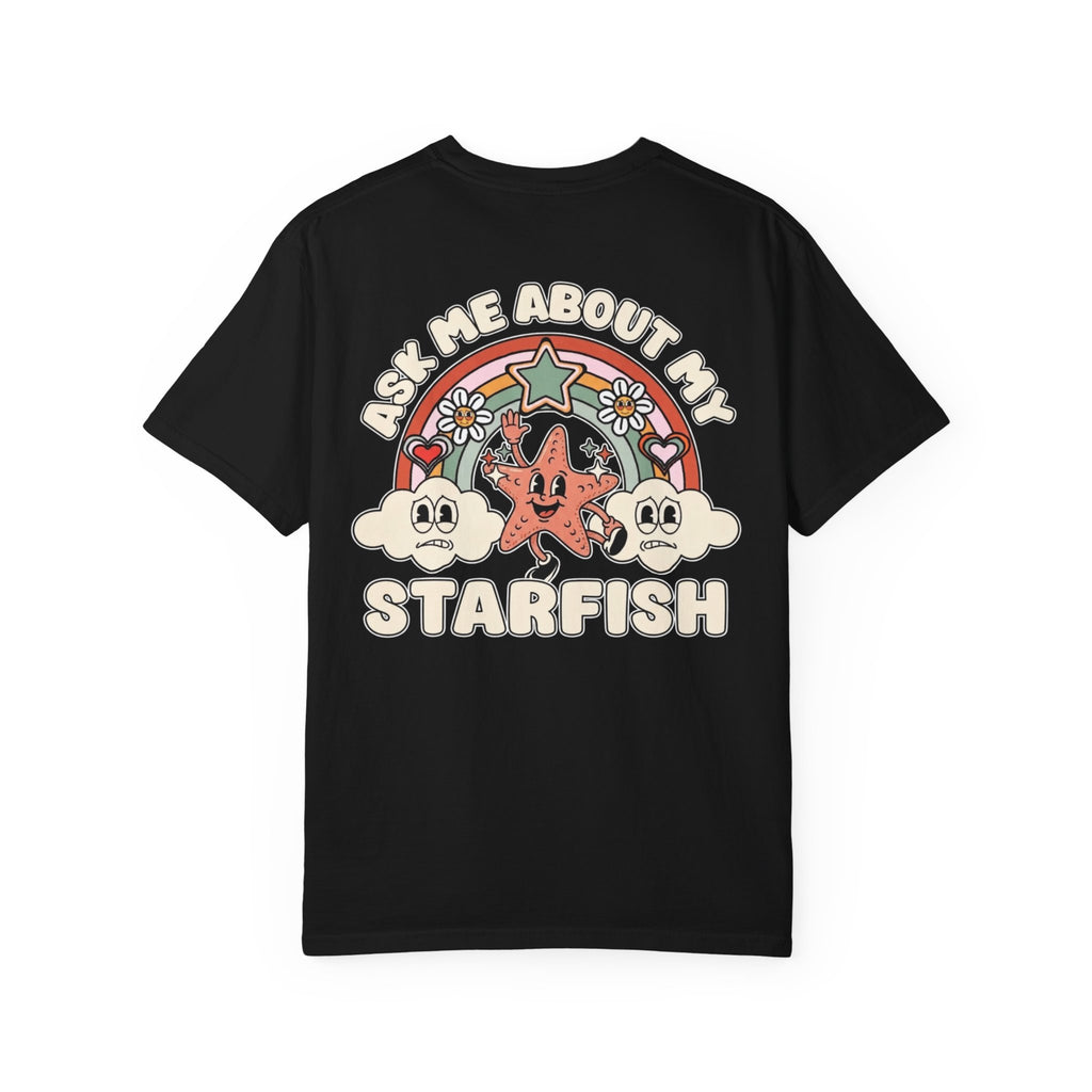 Ask Me About My Starfish Shirt - Funny Inappropriate Retro Pastel Adult Humor Tee