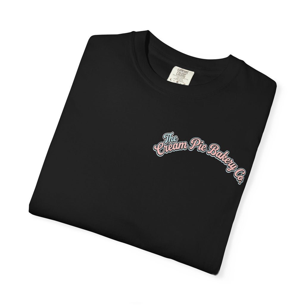 The Cream Pie Bakery Co Graphic T-Shirt - Retro 1950s Housewife Adult Humor Gift Tee