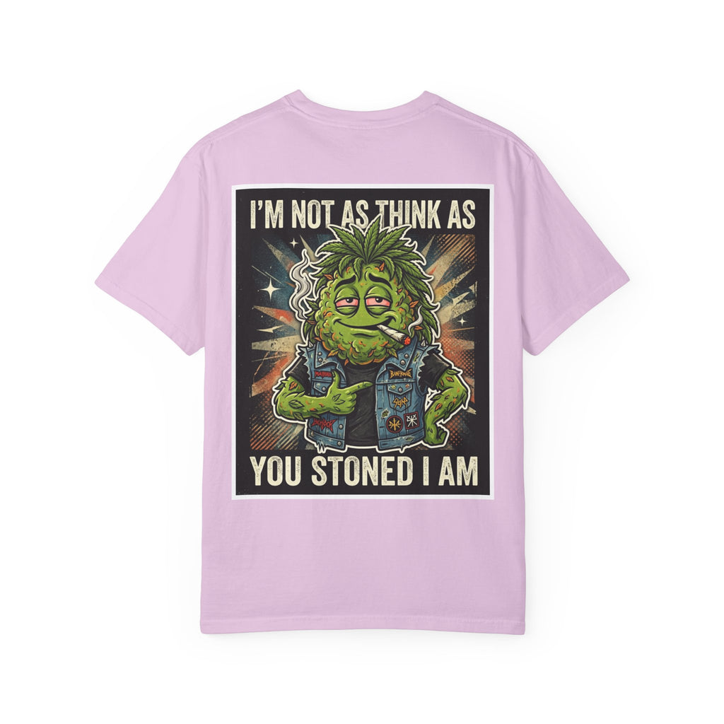 I'm Not As Think As You Stoned I Am Funny Bud Retro Graphic Tee