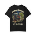 Funny 1930s Rubber Hose Train T-Shirt - Public Tooter It's More Than A Fart Booty Art Tee