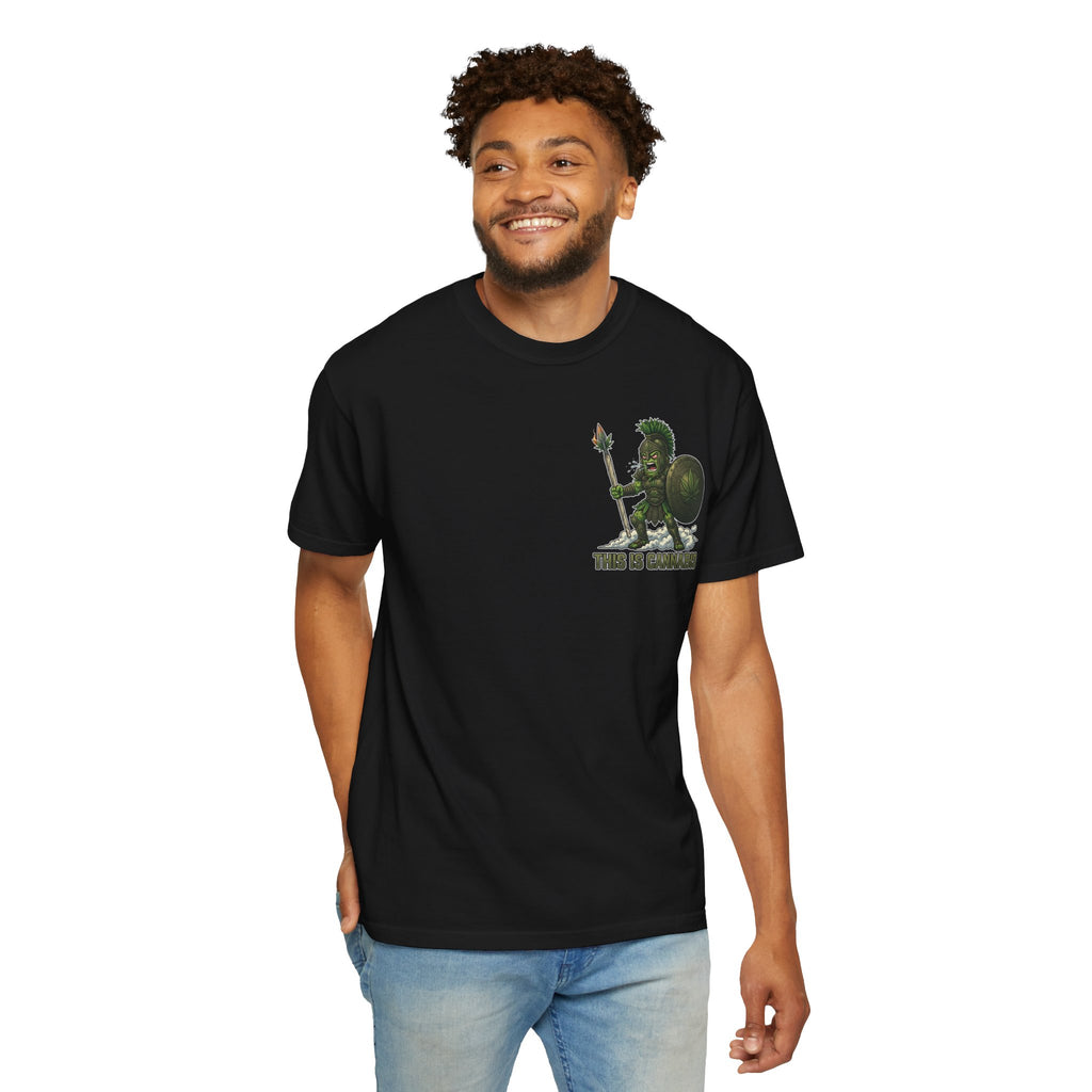 This Is Cannabis - Retro Spartan Satire Graphic T-Shirt
