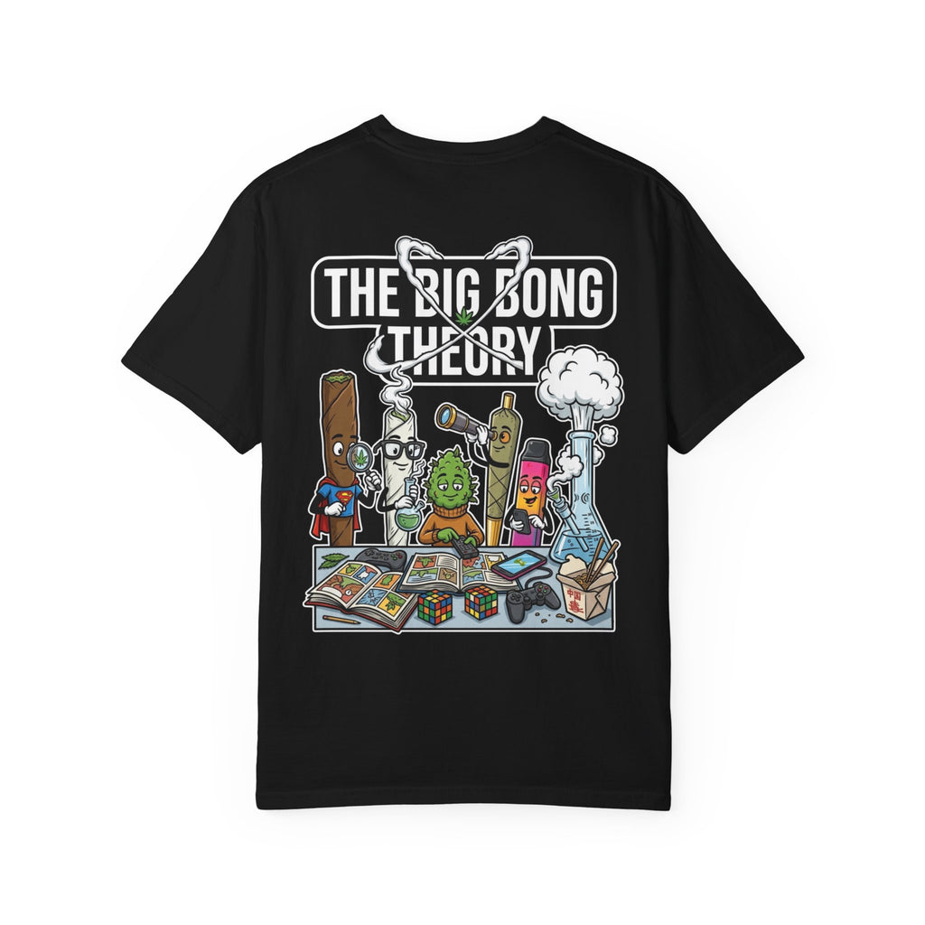 THE BIG BONG THEORY Funny Cannabis Science Parody Geek Weed Humor Graphic T-Shirt