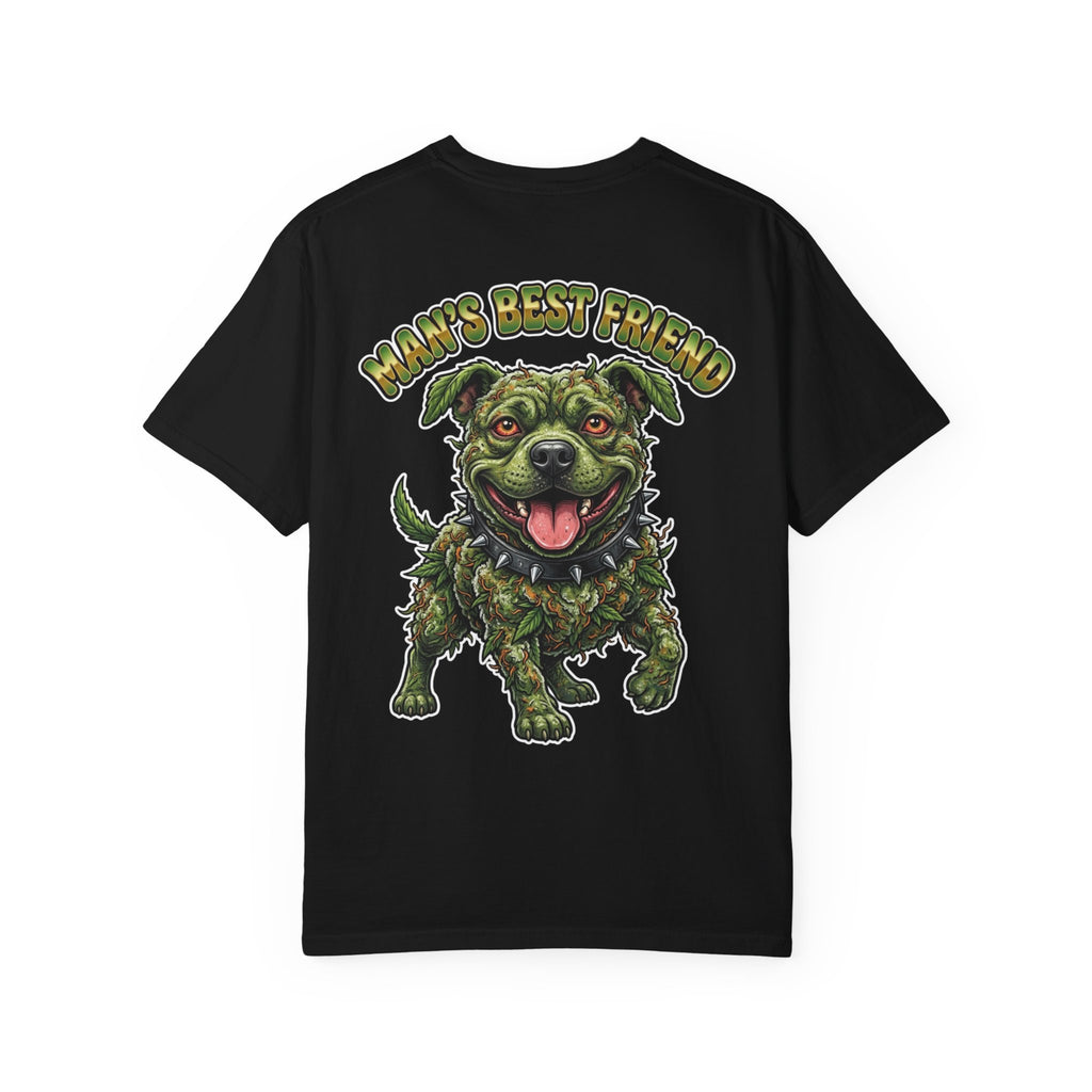 Man's Best Friend - Retro 1980s Comic Cannabis Graphic T-Shirt