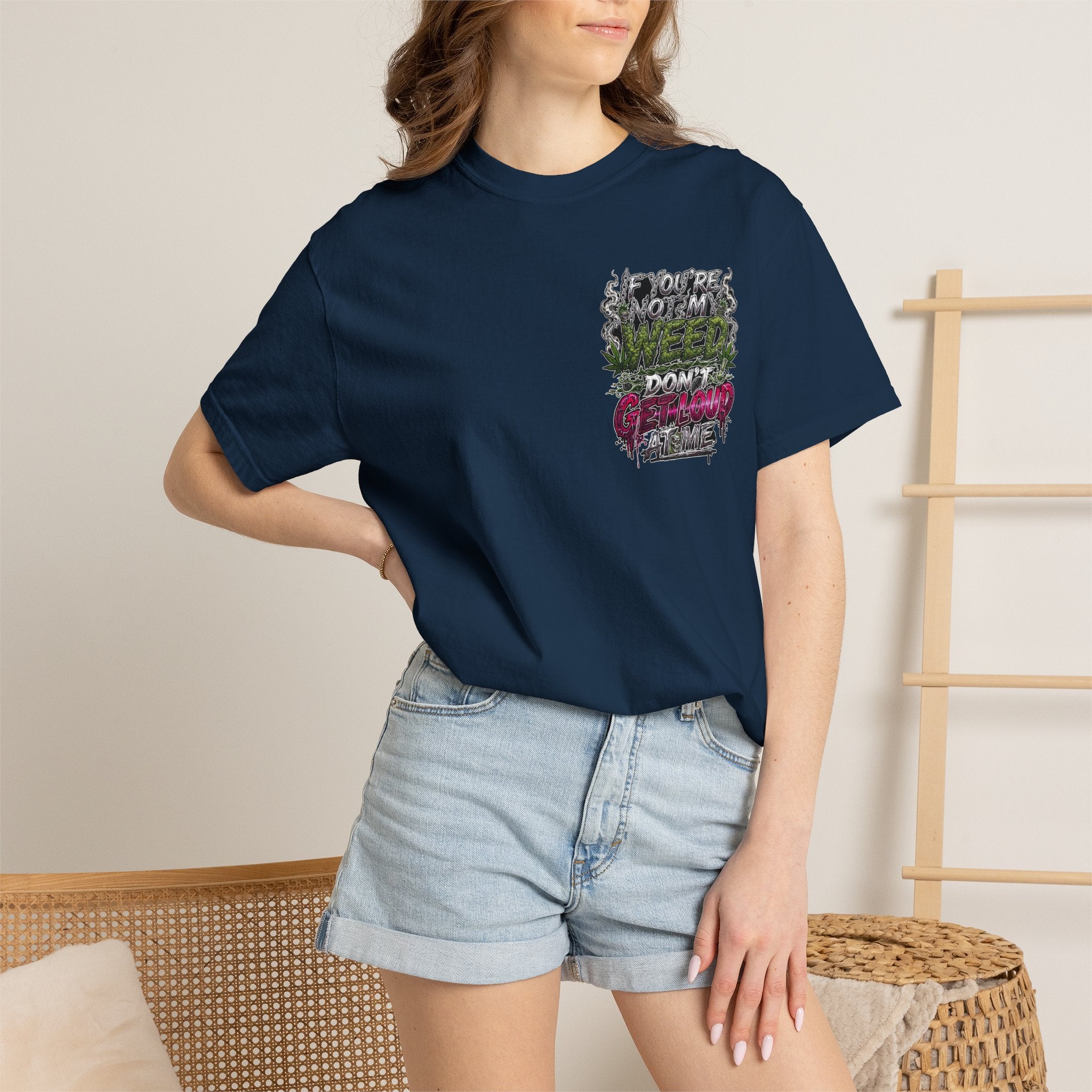 Loud Weed Gritty Graphic T-Shirt