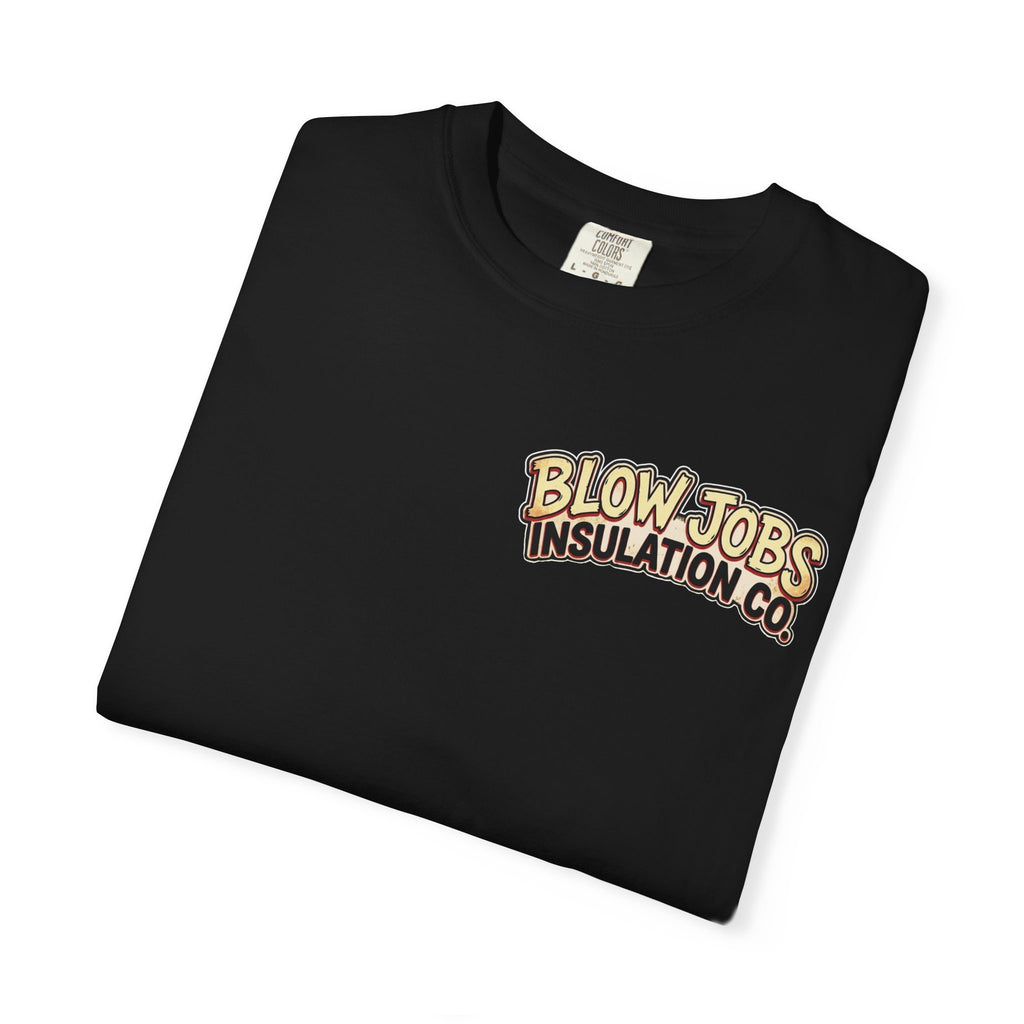 Funny Inappropriate Blow Jobs Insulation HVAC Cartoon Shirt - Adult Humor Gift Trade Tee