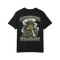 Higher Than A Hippie In A Helicopter Shirt - Vintage Weed Bud Cannabis Marijuana 420 Stoner Tee