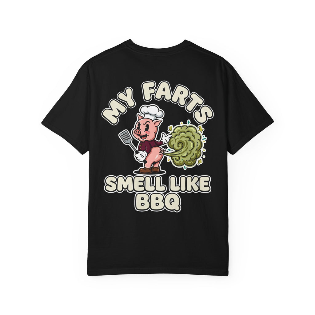 My Farts Smell Like BBQ Funny Cookout Shirt - Retro BBQ Pig Gag Gift Novelty Grill T-Shirt