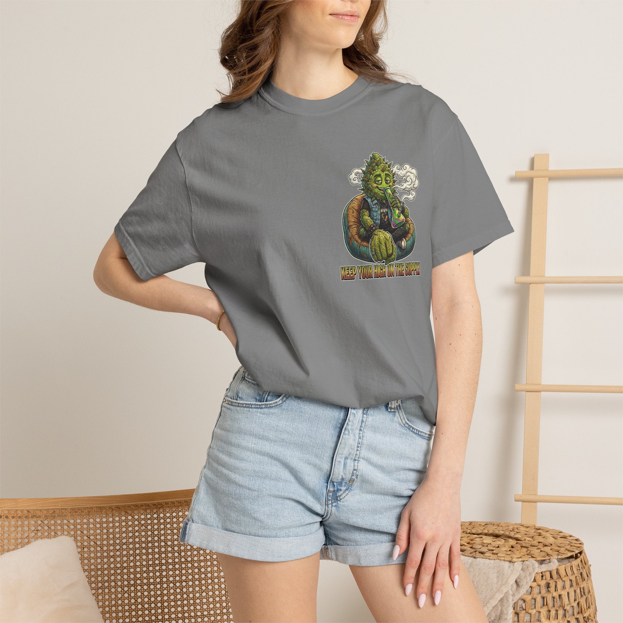 Vintage 90s Grunge Weed Bud Beanbag Graphic Tee