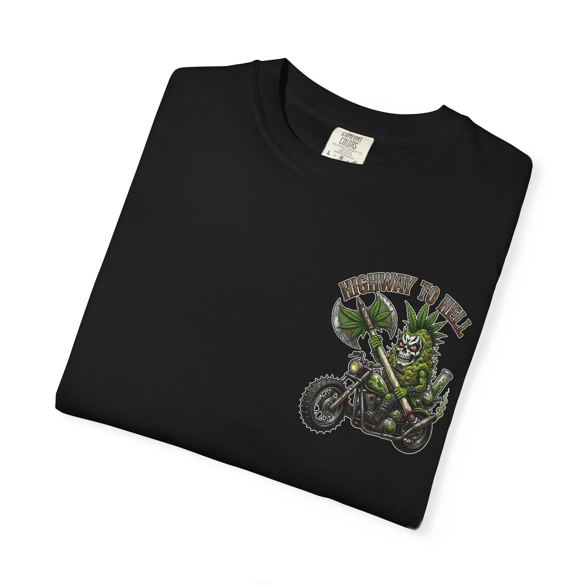 Highway to Hell - Retro Heavy Metal Cannabis Graphic T-Shirt