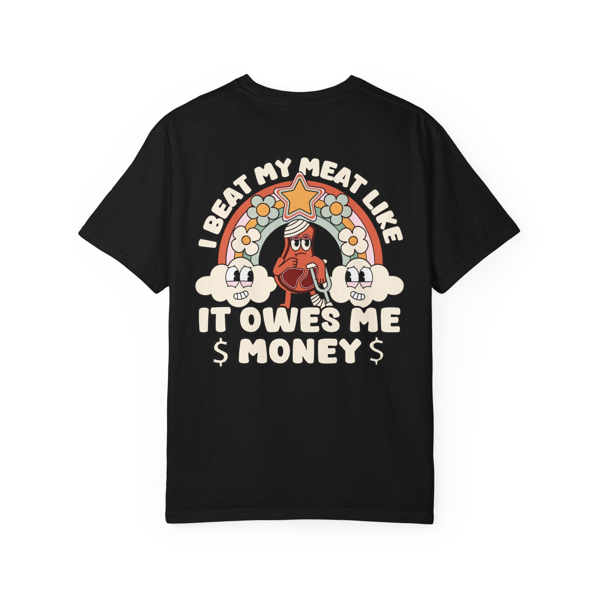 Adult Humor "Ask Me About My Pink Eye" Double-Sided Retro Tee