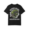 In Space No One Can Hear You Cough Trippy Alien Sci-Fi Parody T-Shirt - Funny 420 Horror Gift Tee