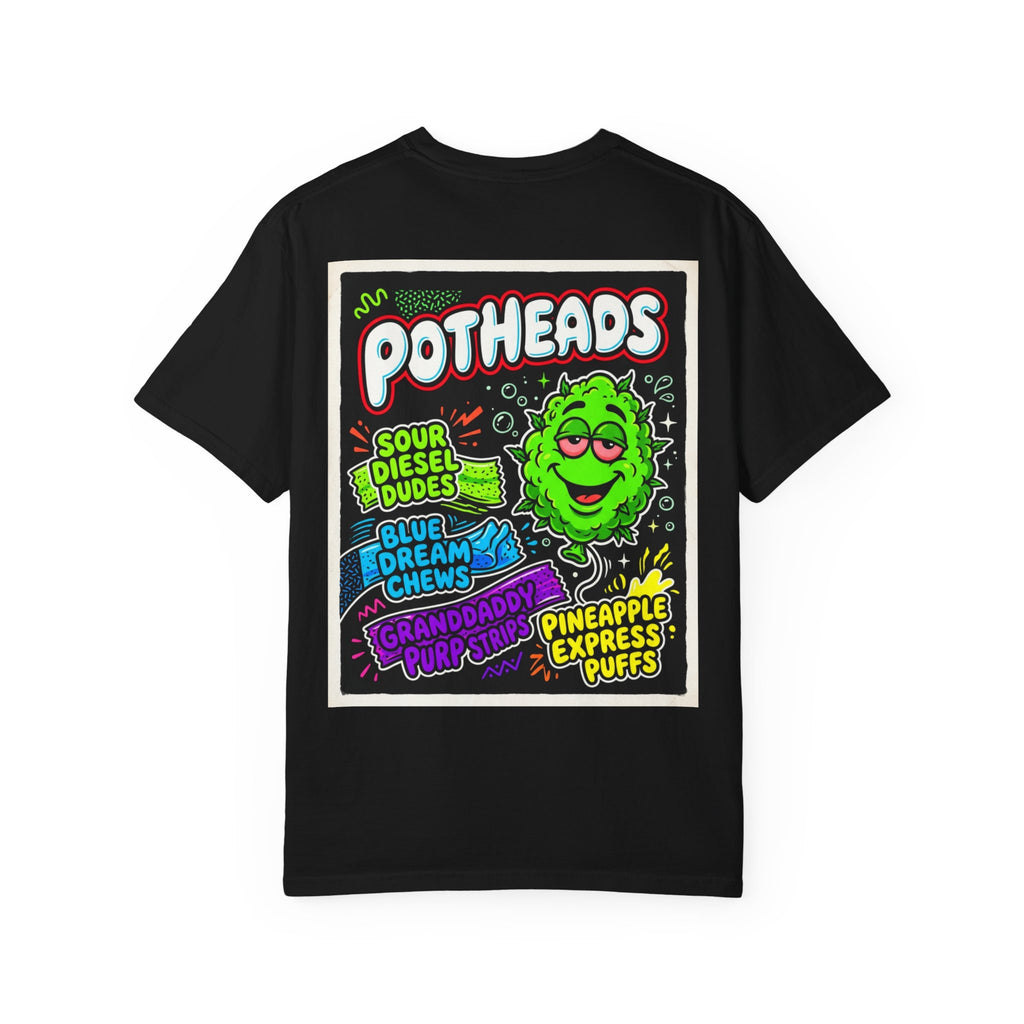 Potheads Shirt - Funny Stoner Retro Candy Parody Airheads Taffy Cannabis Weed 420 Humor Tee