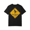 DANGEROUS GASES Funny Sarcastic Warning Sign T-Shirt - Adult Humor Gift Tee