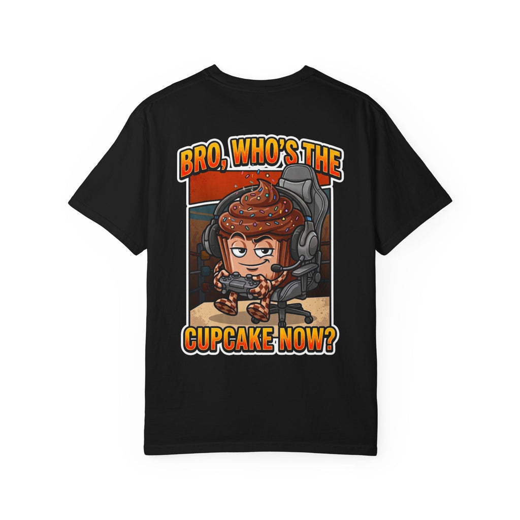 Cupcake Now Shirt - Funny Retro Gamer Parody Frosted Cake Gaming Controller Dessert Humor Tee