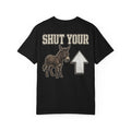 Shut Your Ass Up Funny Donkey Shirt - Retro Western Rude Offensive Gag Gift Novelty Tee