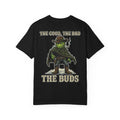 The Good The Bad The Buds Shirt - Retro Western Outlaw Cannabis Marijuana 420 Stoner Cowboy Tee