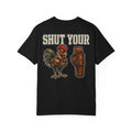 Shut Your Cock Holster Funny Rooster Shirt - Retro Western Rude Gag Gift Novelty T-Shirt
