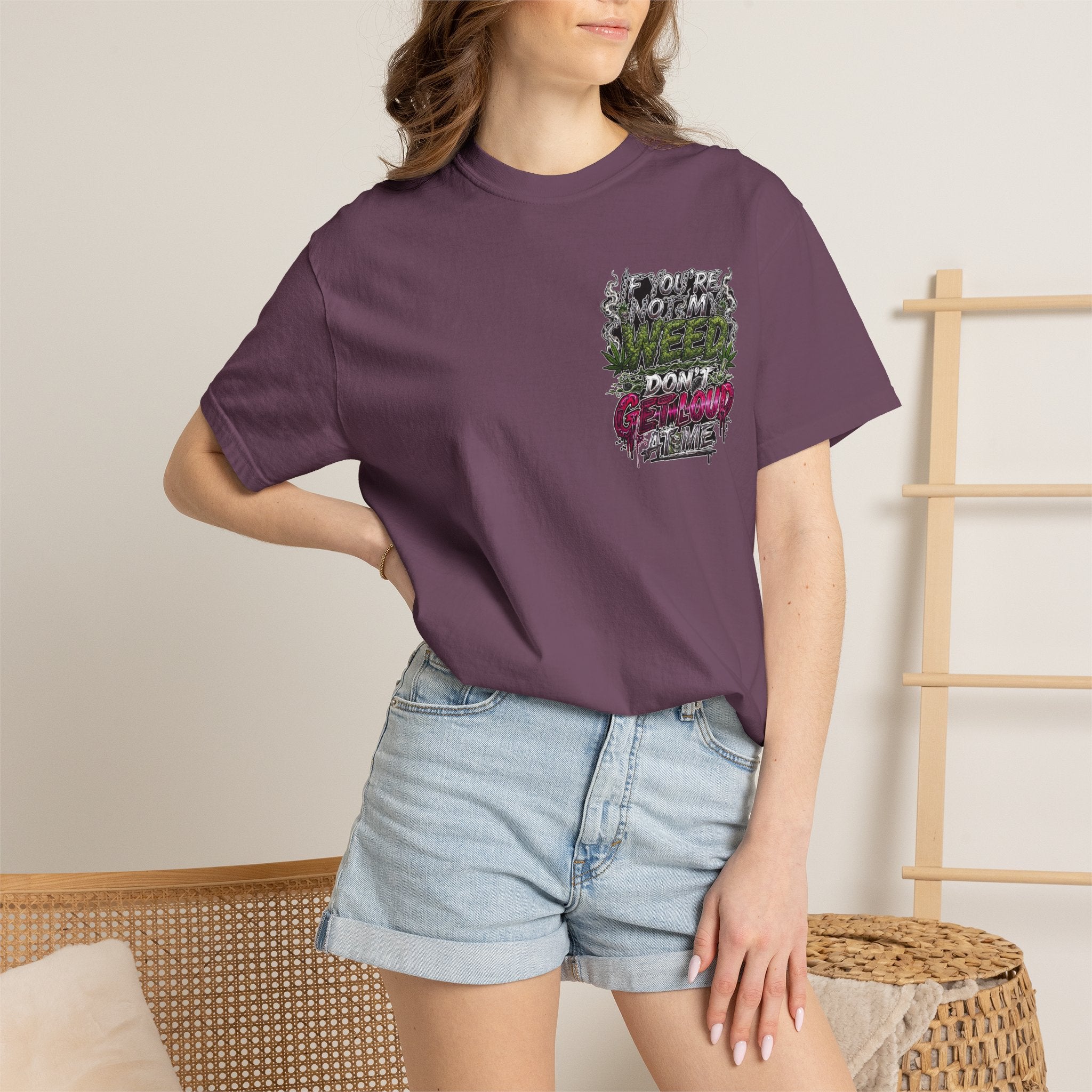 Loud Weed Gritty Graphic T-Shirt