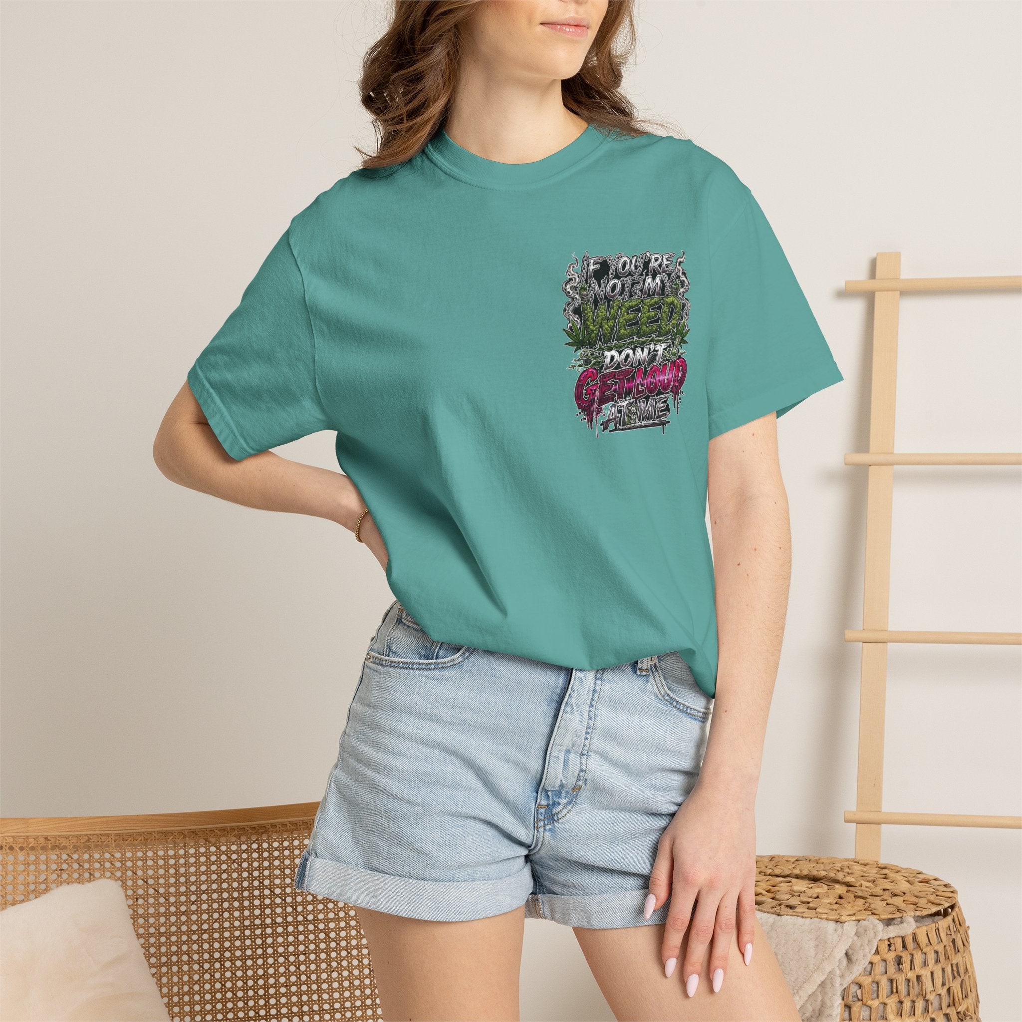 Loud Weed Gritty Graphic T-Shirt