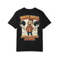 Funny Bowling Shirt These Balls Are Smooth As Hell Retro 1930s Cartoon Graphic Tee Gift