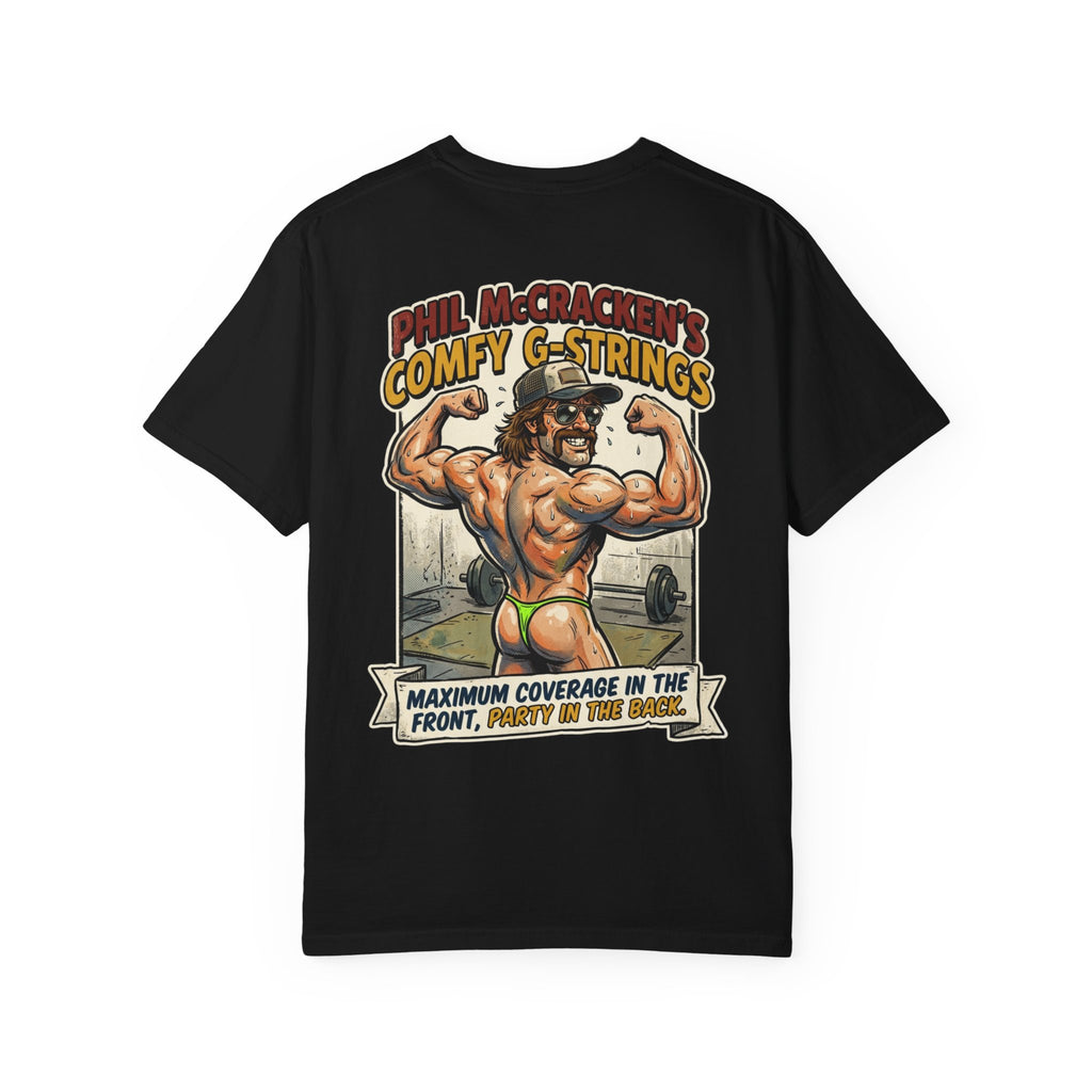 Funny Phil McCrackens Comfort G-Strings Shirt - Sarcastic Retro Adult Humor Tee