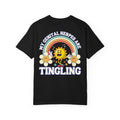 Funny My Genital Herpes Are Tingling T-Shirt - Retro Sun STD Humor Gift Tee