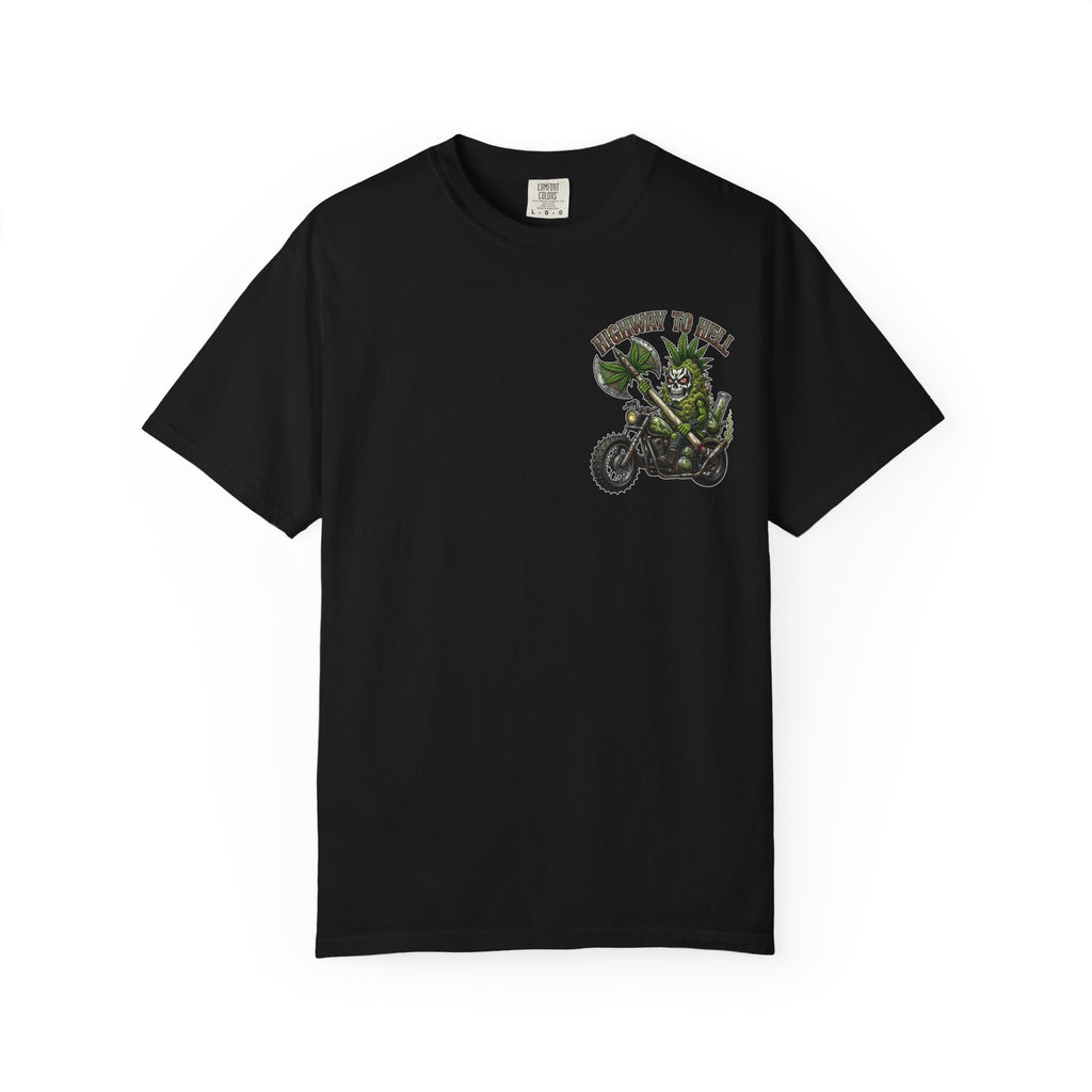 Highway to Hell - Retro Heavy Metal Cannabis Graphic T-Shirt