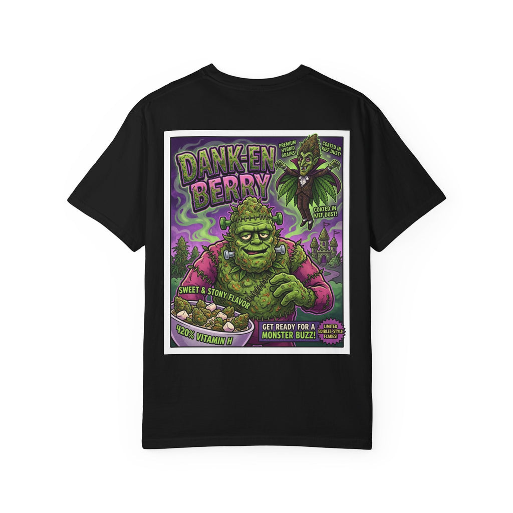 Dank En Berry Shirt - Funny Stoner Retro Cereal Parody Franken Cannabis Weed 420 Monster Tee