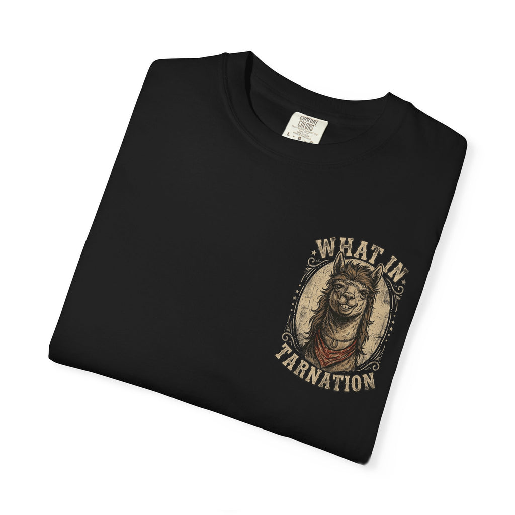 What In Tarnation Alpaca Mullet Southern Country Adult Humor Shirt