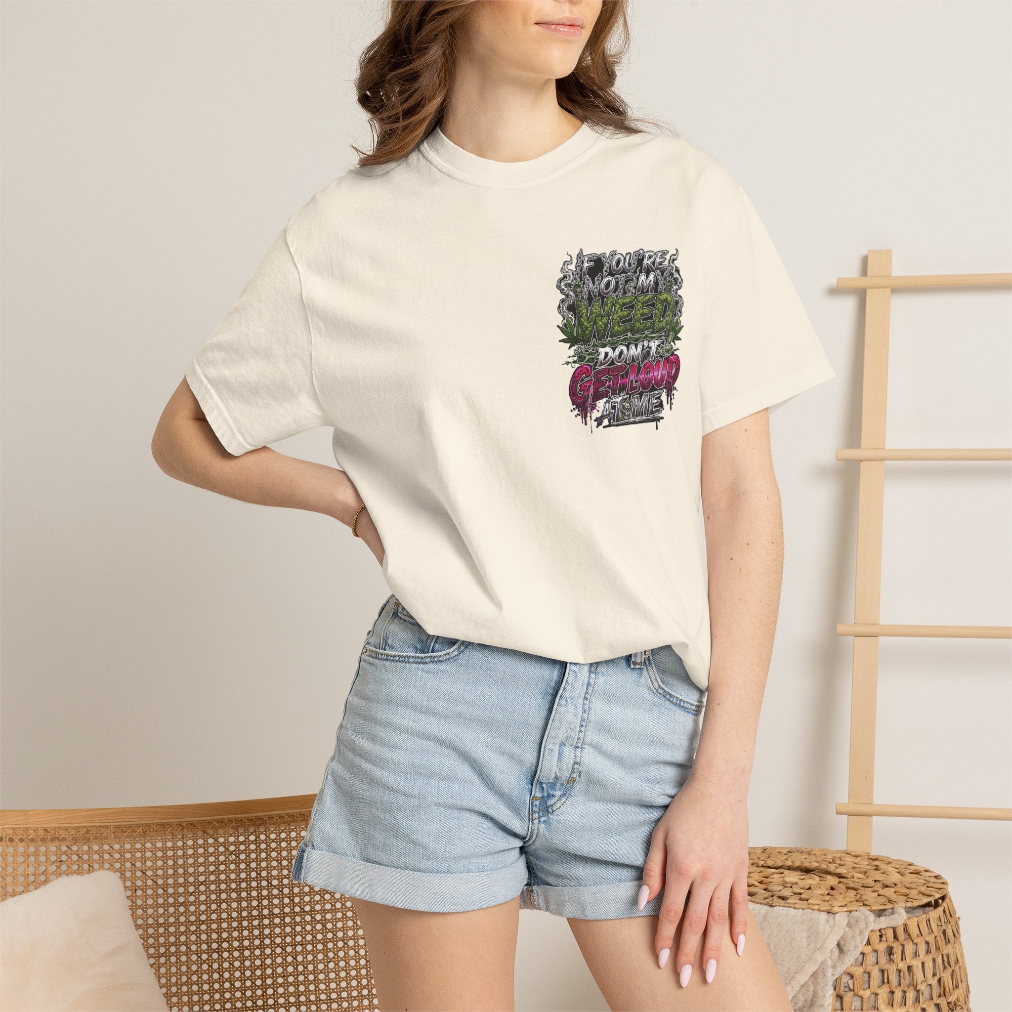 Loud Weed Gritty Graphic T-Shirt