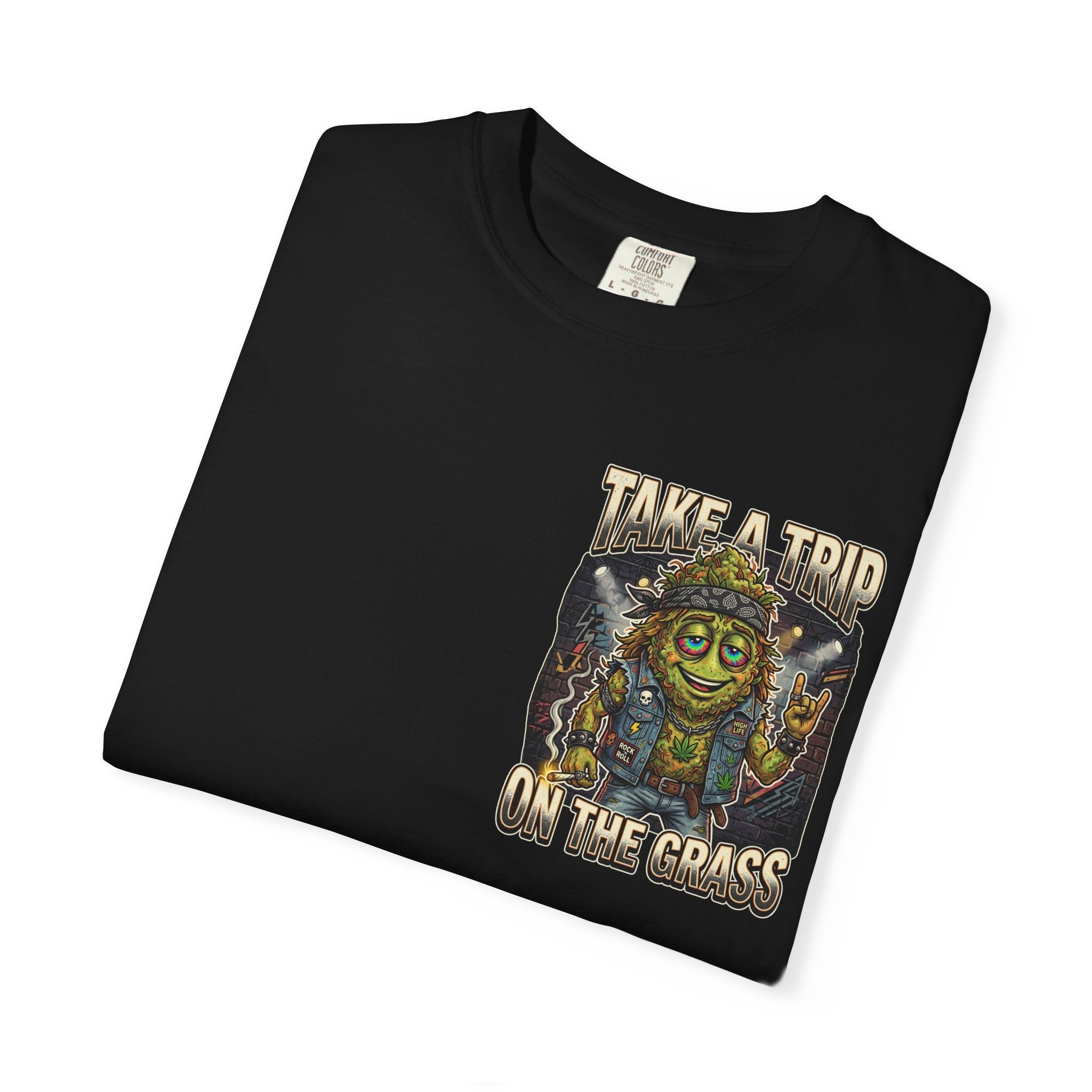 Vintage 80s Heavy Metal Stoner Bud Mascot Graphic Tee