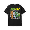 BUDWAY Stoner Fast Food Graphic Shirt - Funny 420 Sandwich Culture Humor Tee