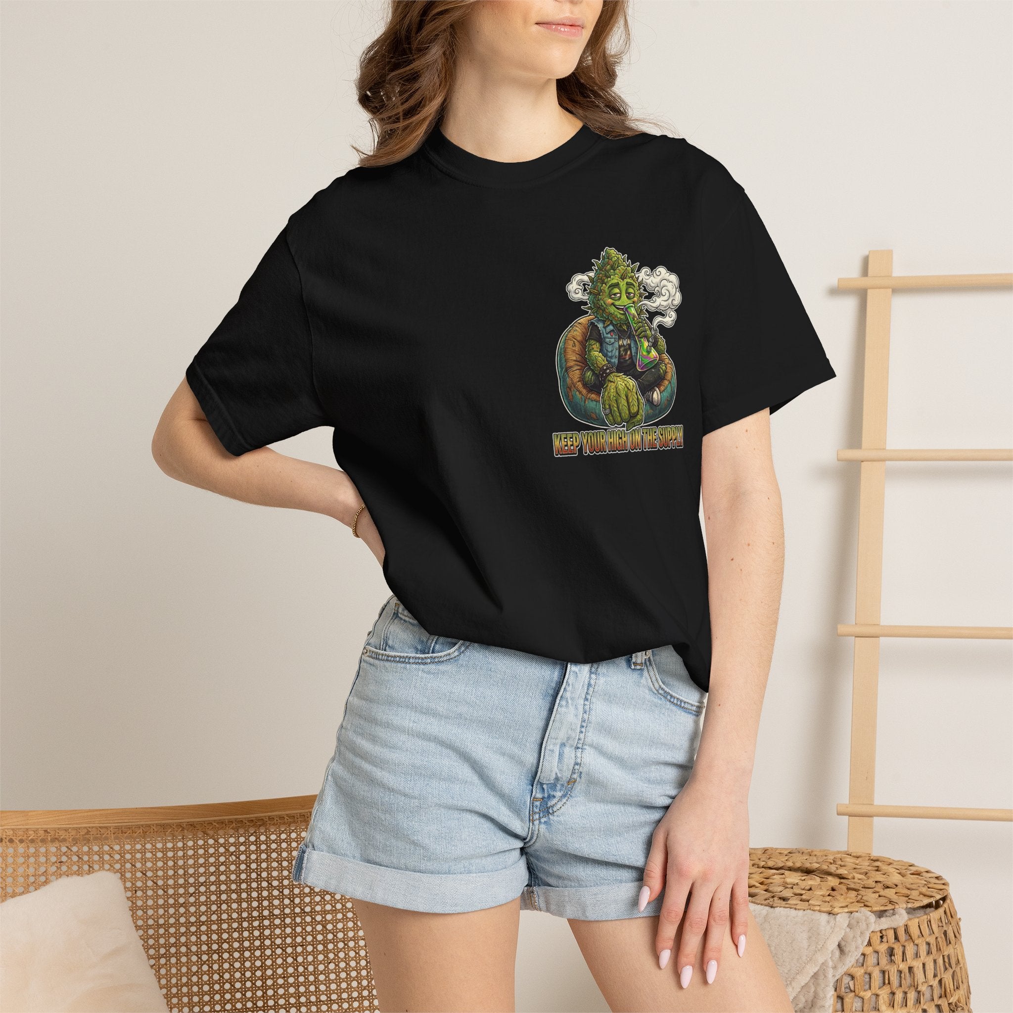 Vintage 90s Grunge Weed Bud Beanbag Graphic Tee