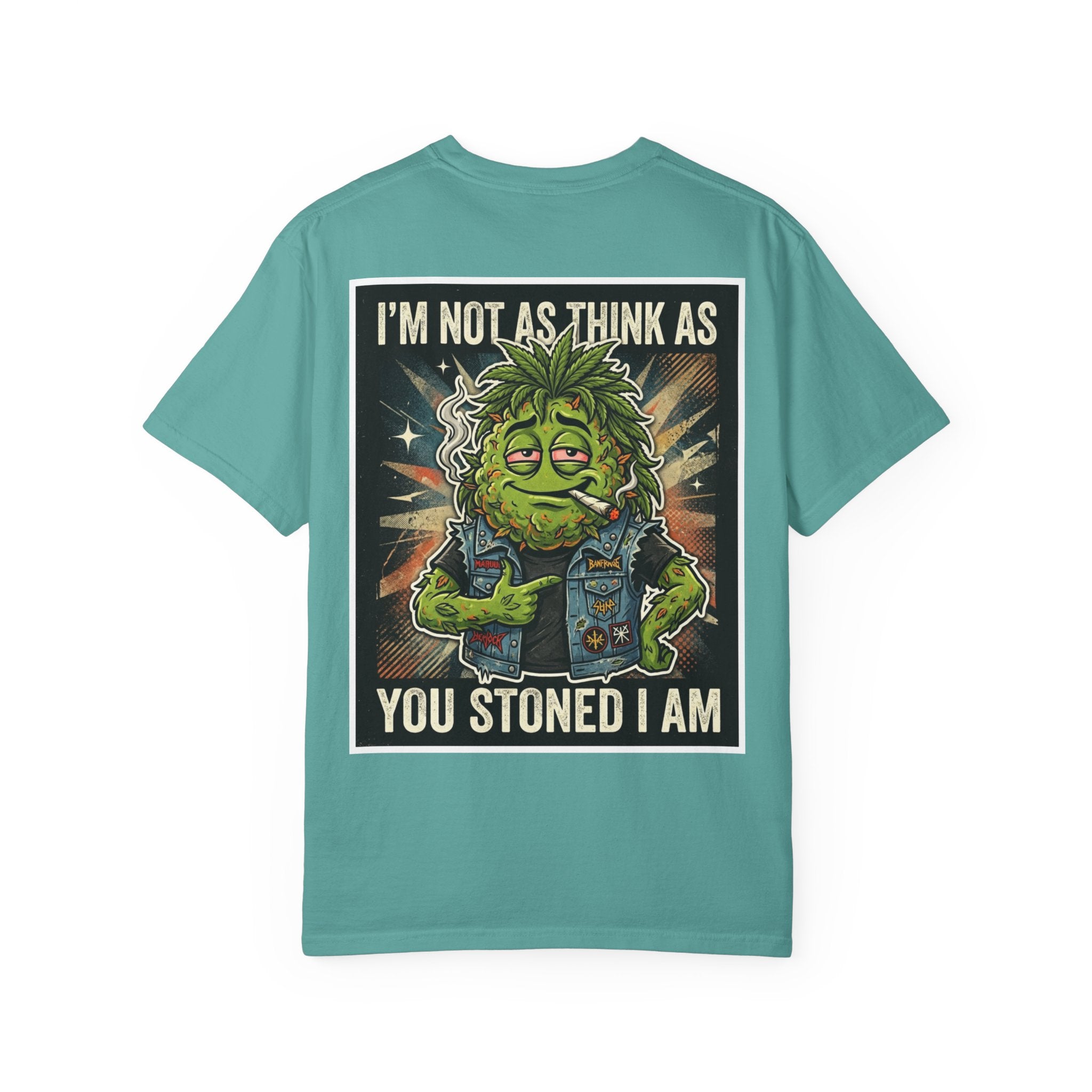 I'm Not As Think As You Stoned I Am Funny Bud Retro Graphic Tee