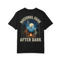NATIONAL PARK AFTER DARK Funny Cryptid Alien T-Shirt - Mythical Creature Gift Tee