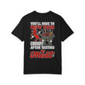 Funny Retro BBQ Cooking Apparel - Wipe Your Chin Off Tasting My Meat Barbecue Humor Shirt
