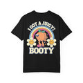 Funny I Got A Juicy Booty T-Shirt - Retro Peach Adult Humor Gift Tee