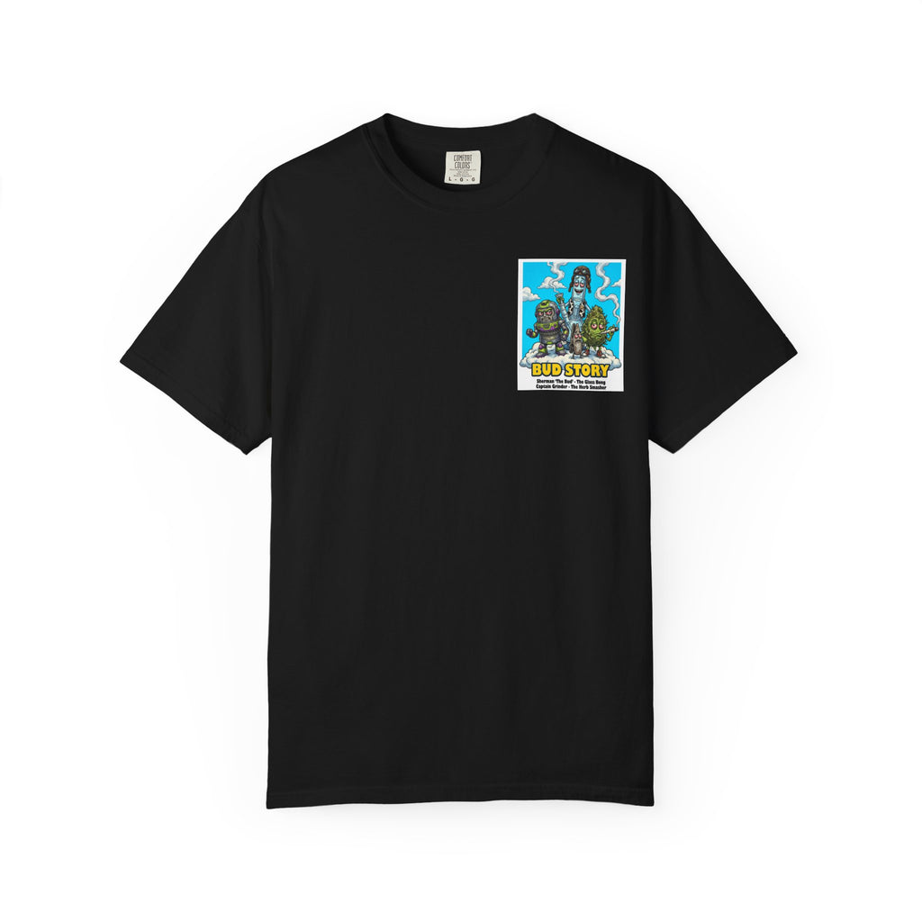 Bud Story Shirt - Retro Movie Toys Satire Weed Joint Bong Cannabis Marijuana 420 Stoner Graphic