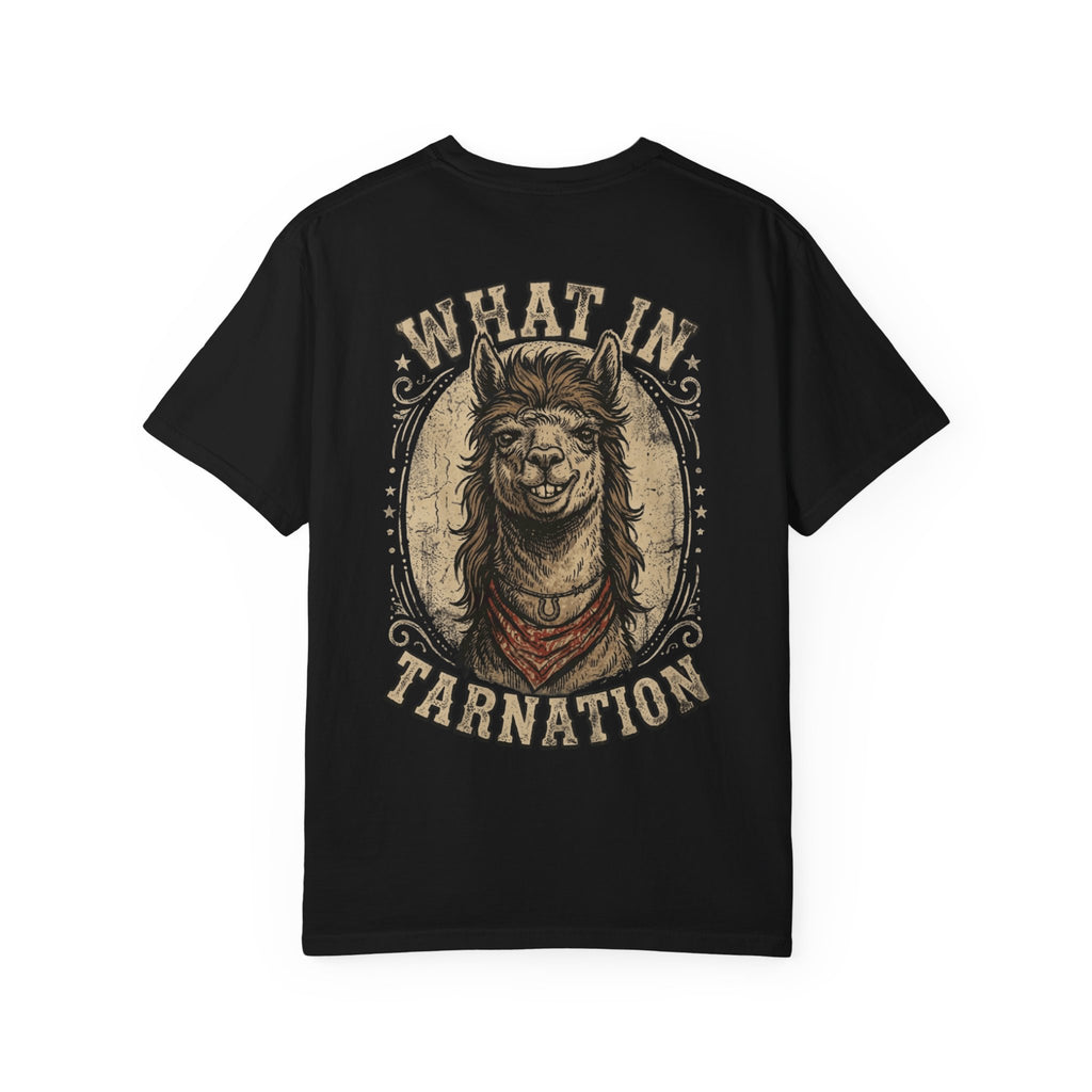 What In Tarnation Alpaca Mullet Southern Country Adult Humor Shirt