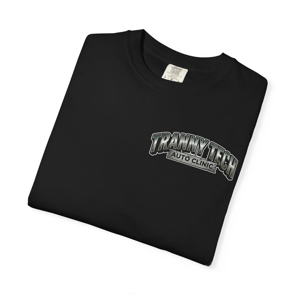 Funny Inappropriate Tranny Tech Auto Clinic Shirt - Adult Humor Mechanic Tee