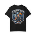 Funny Scissoring Hurts My Balls T-Shirt - Retro Mountain Beer Humor Gift Tee