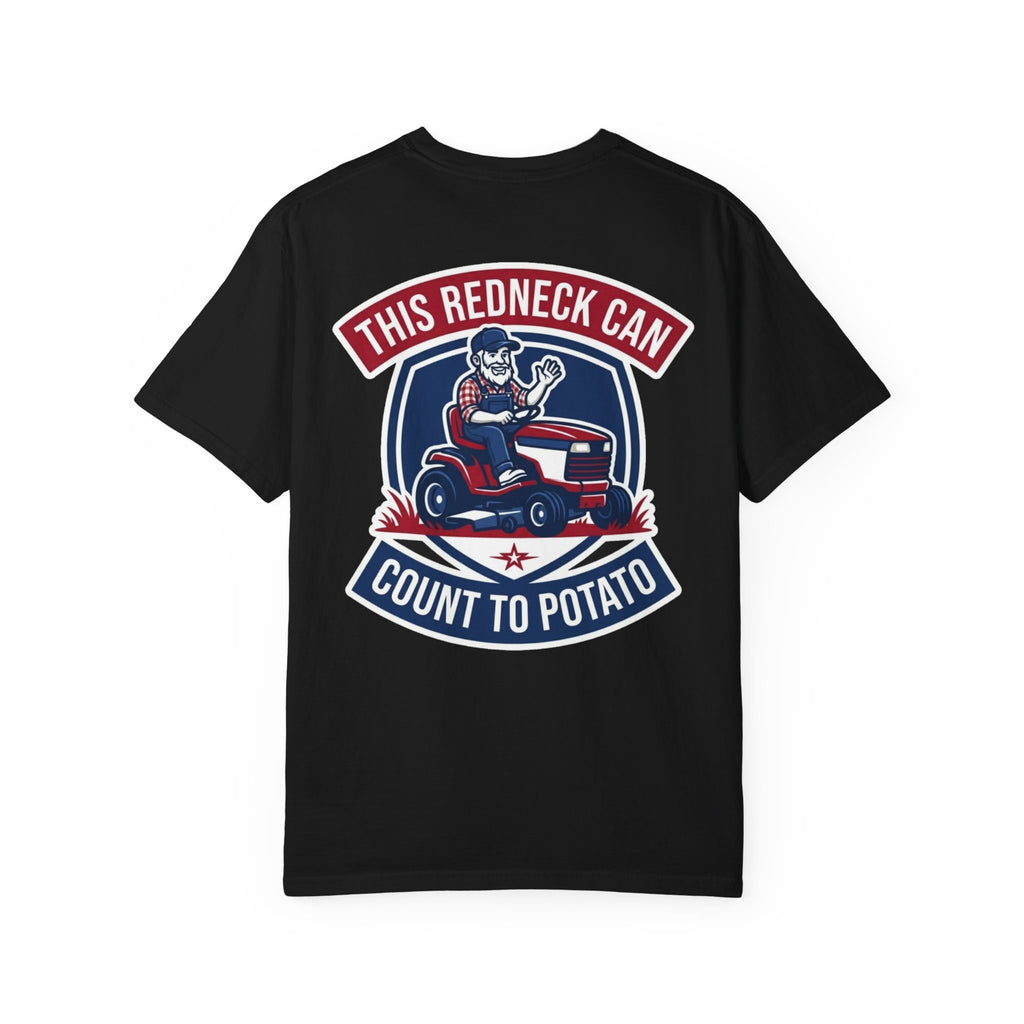 Funny This Redneck Can Count To Potato T-Shirt - Blue Collar Humor Gift Tee