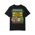 POTEYES Stoner Fast Food Graphic Shirt - Funny 420 Chicken Culture Humor Tee