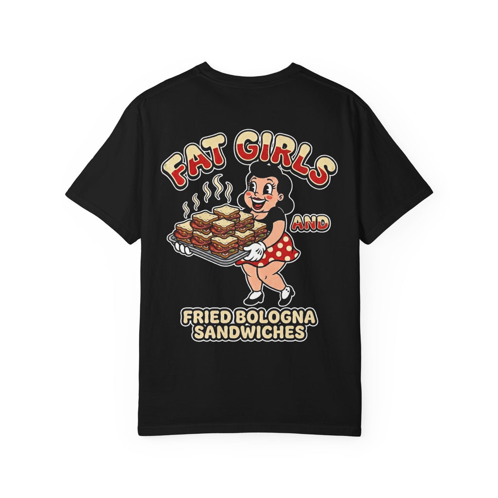 Fat Girls And Fried Bologna Sandwiches Shirt - Funny Retro Southern Gag Gift Novelty Tee