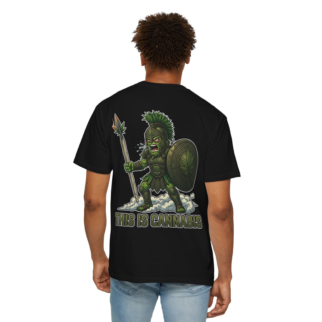 This Is Cannabis - Retro Spartan Satire Graphic T-Shirt