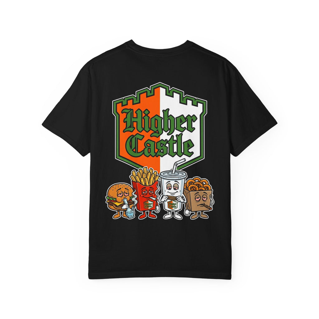 HIGHER CASTLE Stoner Fast Food Graphic Shirt - Funny 420 Slider Culture Humor Tee